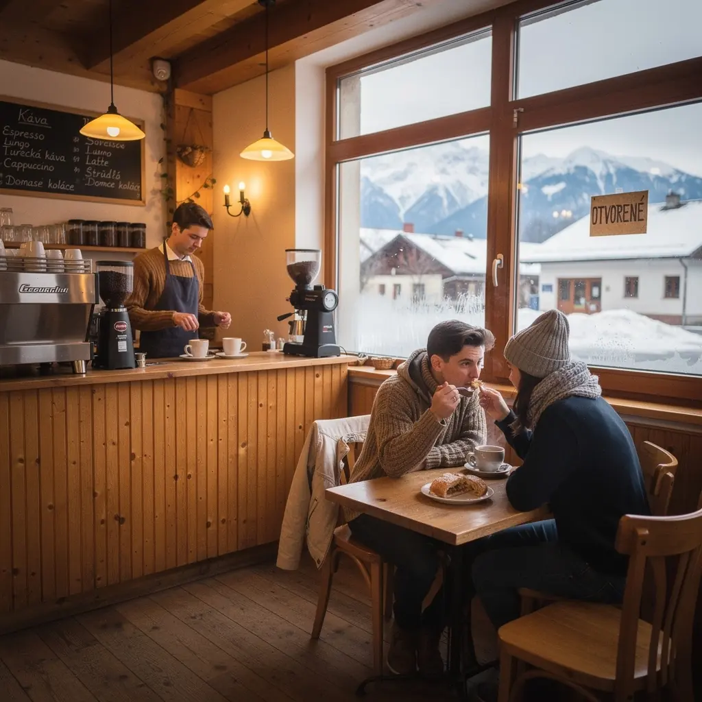 Vibrant street market scene in Košice featuring local artisans and traditional Slovak crafts.